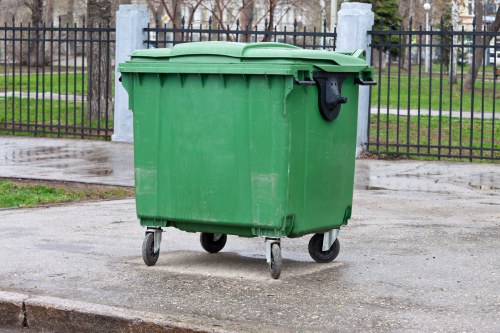 Team handling construction waste clearance