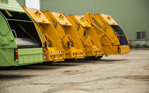 Recycling process at Skip Hire Yiewsley