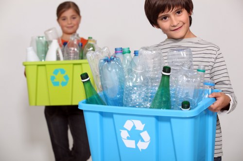 Waste disposal services in action in Yiewsley